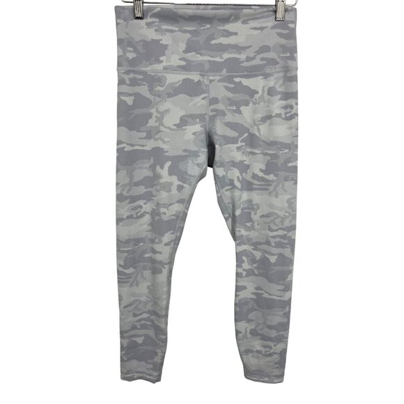 Lululemon Womens Size 10 Wunder Under Gray Camo High-Waisted Leggings EUC - Picture 1 of 6